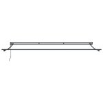 vidaXL Auvent Rétractable Jaune et blanc 500 × 300 cm