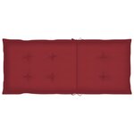 vidaXL Chaise à bascule avec coussins Gris Bois d'acacia massif