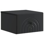 vidaXL Cabinet de chevet mural 2 Pièces Noir 33 x 34 5 x 20 cm