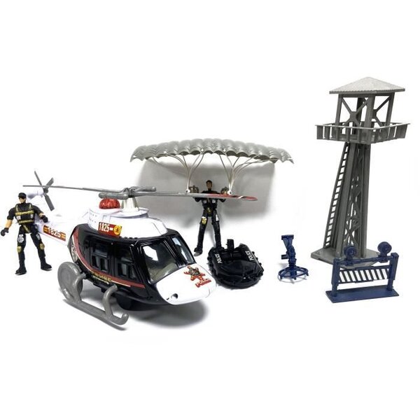 Coffret Police Hélicoptere + Tour de contrôle