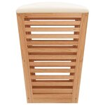 vidaXL Tabouret de salle de bain 40 5x40 5x56 cm Bois massif de noyer