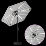 vidaXL Parasol de jardin avec lampes LED 230 x 230 cm Polyester