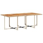 vidaXL Ensemble à manger de jardin et coussins 13 Pièces beige