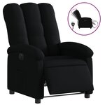 vidaXL Fauteuil inclinable électrique Noir Tissu
