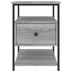 vidaXL Table de chevet sonoma gris 40x42x56 cm bois d'ingénierie