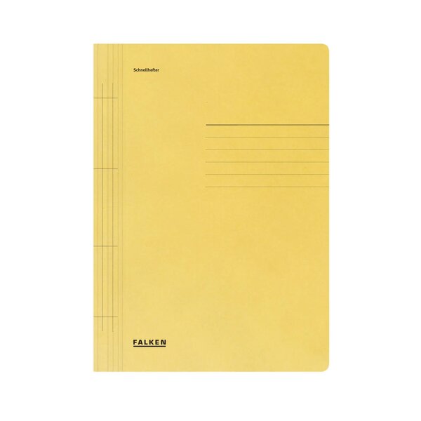 Chemise En Carte À Lamelle A4 - Jaune - X 100 - Falken