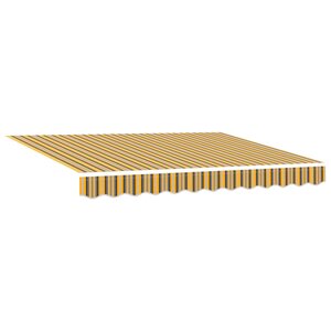 vidaXL Auvent rétractable Multicolore 300 x 250 cm Tissu et Aluminium