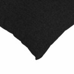 vidaXL Coussins de canapé 2 Pièces Noir 50 x 30 cm tissu