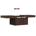 vidaXL Table basse chêne marron 100x55x40 cm bois d'ingénierie