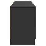 vidaXL Meuble TV Noir 150 x 31 x 47 cm Bois d'ingénierie