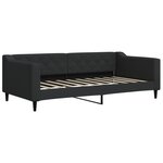 vidaXL Lit de repos noir 90x190 cm tissu