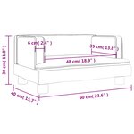 vidaXL Canapé pour enfants gris clair 60x40x30 cm velours