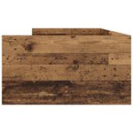 vidaXL Cadre de lit avec tiroir Bois Ancien 90 x 190 cm Pin massif