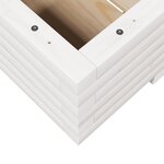 vidaXL Jardinière blanc 110x60x26 5 cm bois de pin massif