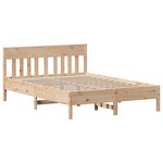 vidaXL Cadre de lit sans matelas 160x200 cm bois massif de pin