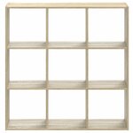 vidaXL Bibliothèque chêne sonoma 102x32x102 cm bois d'ingénierie