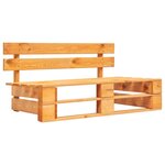 vidaXL Canapé de jardin palette avec coussins sable Pinède