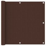 vidaXL Écran de balcon Marron 90x400 cm Tissu Oxford