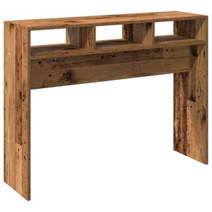 vidaXL Table console vieux bois 105x30x80 cm bois d'ingénierie