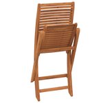 vidaXL Chaises pliantes de jardin lot de 2 bois d'acacia solide