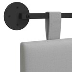 vidaXL Tête de lit suspendue Gris nuage Tissu
