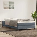 vidaXL Sommier à lattes de lit sans matelas gris foncé 120x210 cm