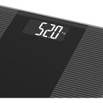 LITTLE BALANCE 8209 Slim Wave, Pese-personne électronique, Revetement anti-dérapant, 180 Kg/ 100 g, Noir