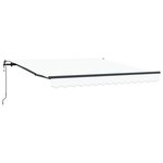 vidaXL Auvent rétractable automatique blanc 350x250 cm