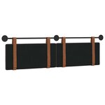 vidaXL Tête de lit suspendue Marron foncé PU antique