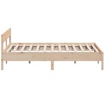 vidaXL Cadre de lit sans matelas 200x200 cm bois massif de pin