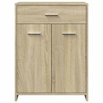 vidaXL Armoire de salle de bain Chêne sonoma 60x33x80 cm Aggloméré