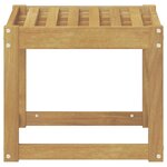 vidaXL Banc de Jardin Blanc 43 x 43 x 37 cm Bois d'Acacia Massif