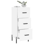 vidaXL Buffet blanc 34 5x34x90 cm bois d'ingénierie