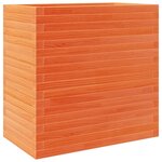 vidaXL Jardinière cire marron 70x40x68 5 cm bois de pin massif