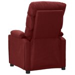 vidaXL Fauteuil de massage Rouge bordeaux Tissu