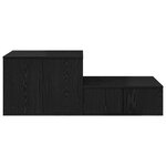 Armoire de rangement vidaXL noire 108x41x40 cm en bois d'ingénierie