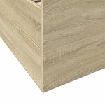 vidaXL Cadre de lit avec tiroirs sans matelas chêne sonoma 180x200 cm