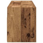 vidaXL Armoire murale de bain vieux bois 80x25x30 cm bois d'ingénierie