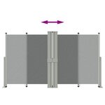 vidaXL Auvent latéral rétractable Anthracite 140x1200 cm