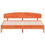 vidaXL Cadre de lit sans matelas cire marron 180x200cm bois pin massif