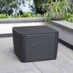 Keter Table d'appoint de jardin Luzon+ Graphite 241664