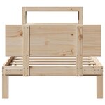 vidaXL Cadre de lit et tête de lit 100x200 cm bois de pin massif