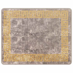 vidaXL Coureur de Tapis MARSA Gris 80 x 100 cm Polyester et PVC