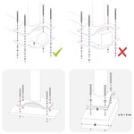 vidaXL Auvent latéral rétractable de patio 160 x 300 cm Noir
