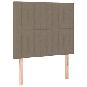 vidaXL Tête de lit Taupe 90x5x118/128 cm Tissu