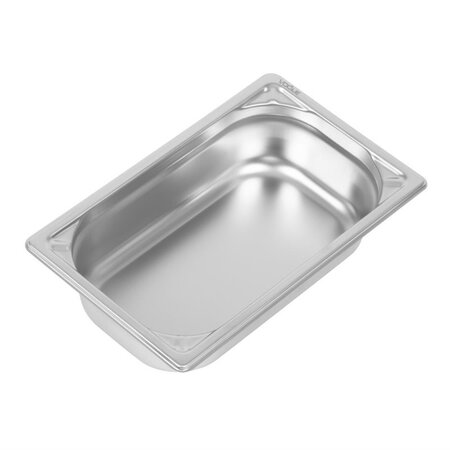 Bac gastro inox 18/10 gn 1/4 - h 65 mm - vogue -  - inox1 7265 162x65xmm