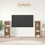 vidaXL Ensemble meuble TV 2 Pièces Chêne artisan 107 x 35 x 37 cm