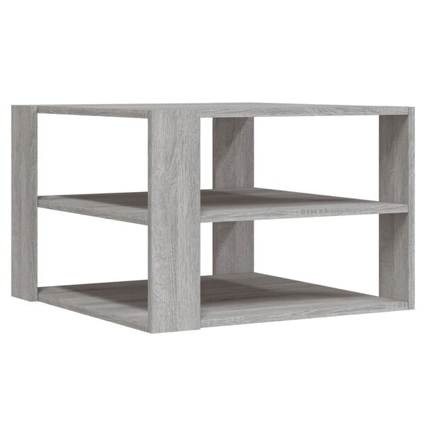 vidaXL Table basse sonoma gris 58x58x40 cm bois d'ingénierie