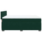 vidaXL Sommier à lattes de lit et matelas Vert foncé 140x190cm Velours