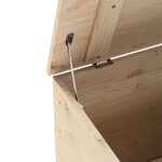 vidaXL Boîte de rangement avec couvercle RANA bois massif de pin
